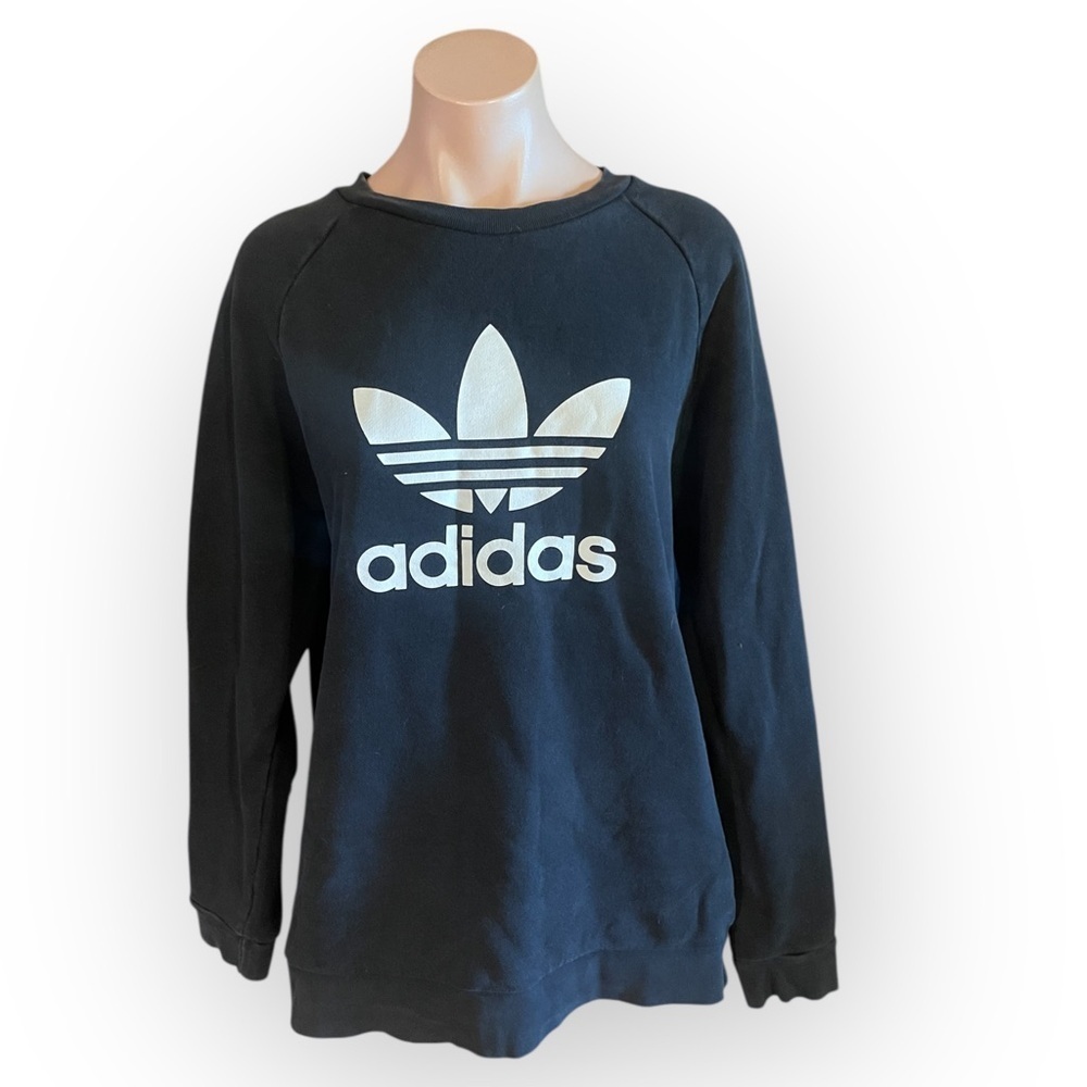 Adidas Men’s Large Black Logo Sweatshirt